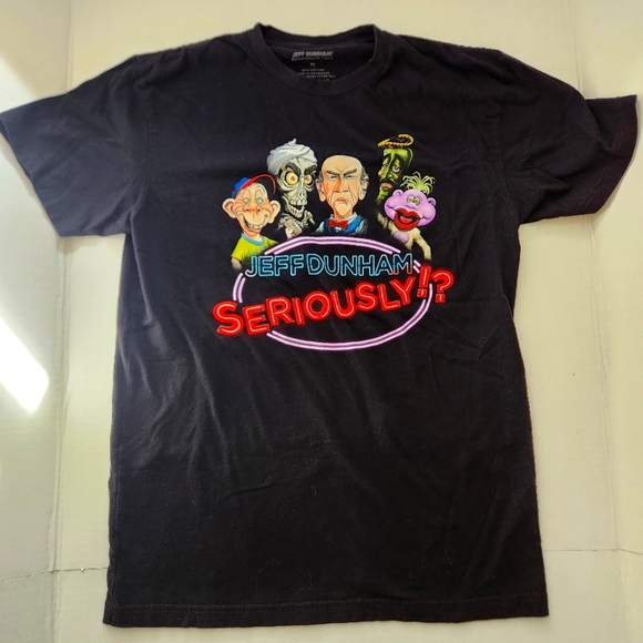 M Jeff Dunham Seriously!? TOUR SHIRT 100% Cotton Comedy Tour Gift Fan Seriously - Picture 1 of 4